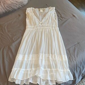 Cristina Gavioli white dress 100%cotton see through size 12(on tag)